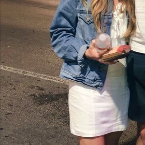 White forever 21 mini dress can be strapless